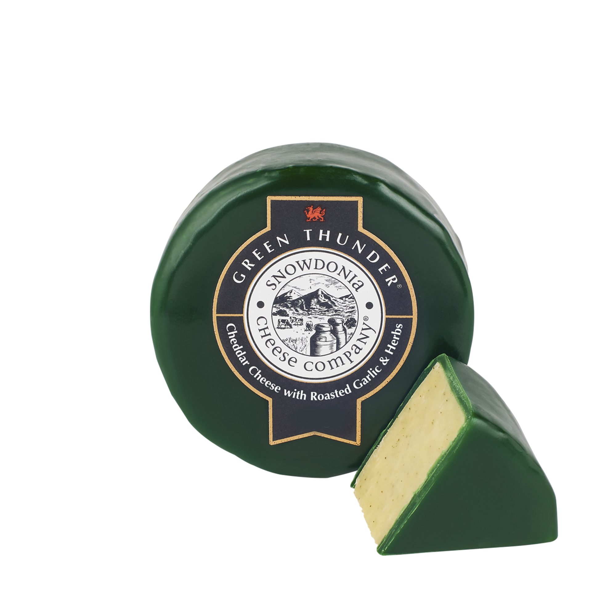91020055 GREEN THUNDER® Mature Cheddar with Garlic & Herbs