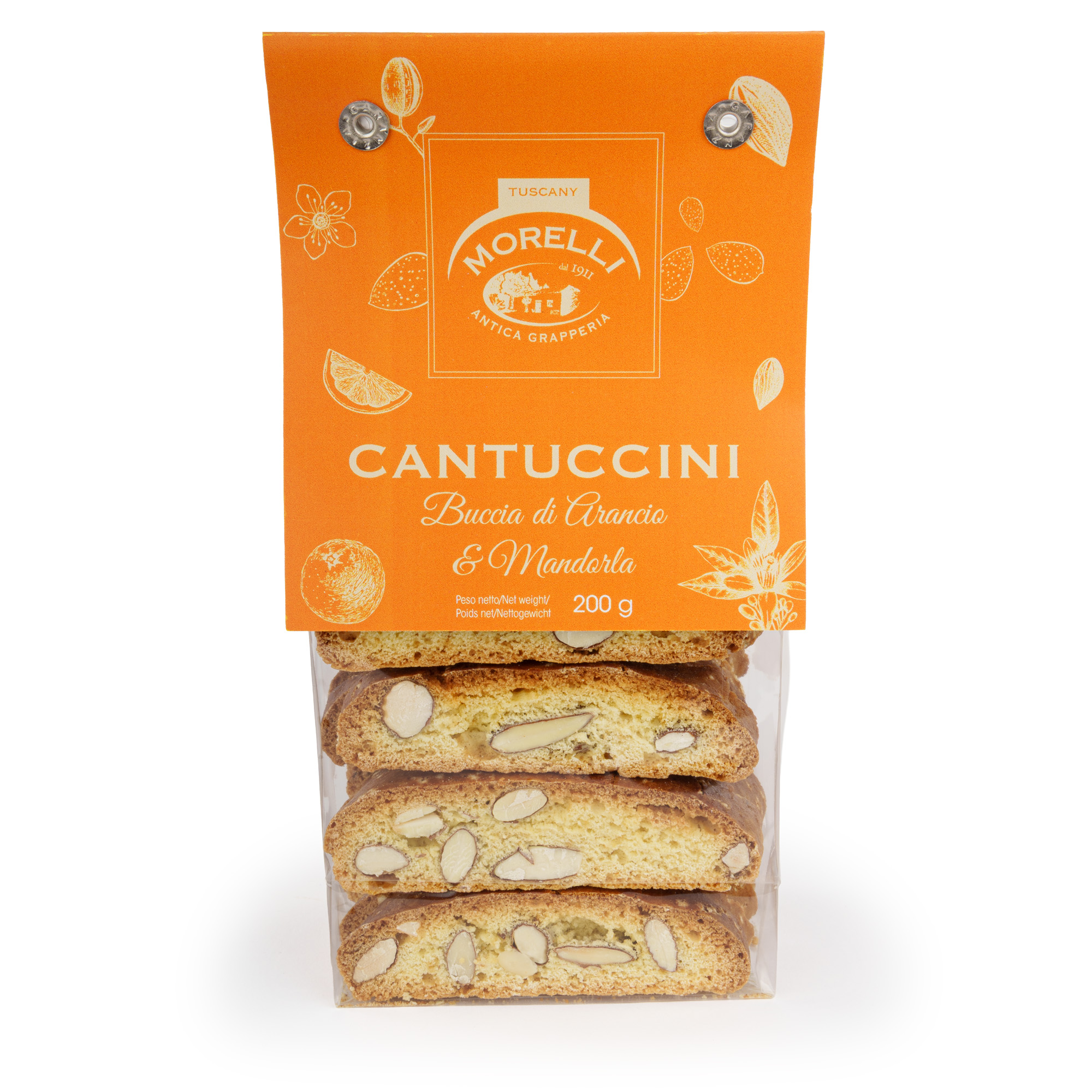 Cantuccini Bucce di Arancia e Mandorle - Gebackene Kekse