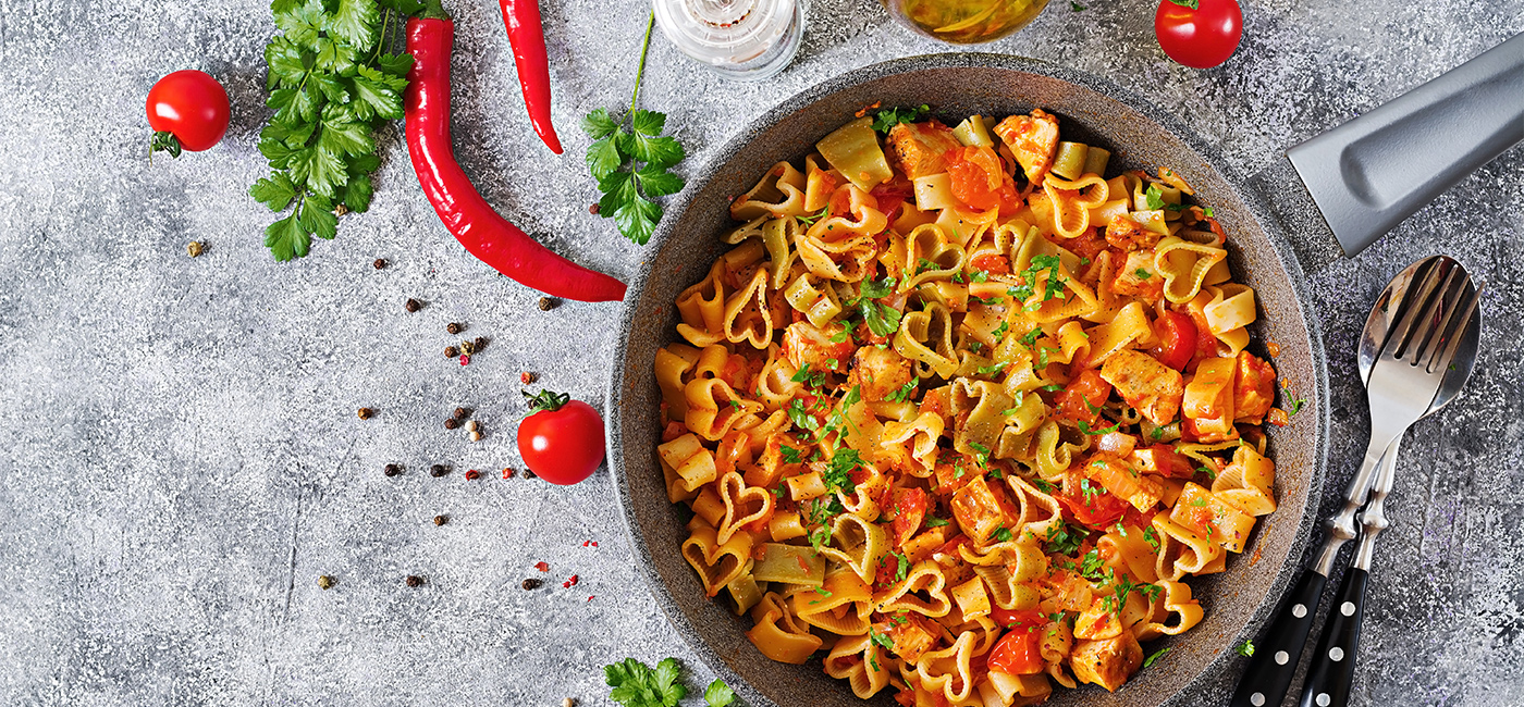 Pasta Amore mit Gewürzzubereitung nach Wolfram Berge Originalrezept