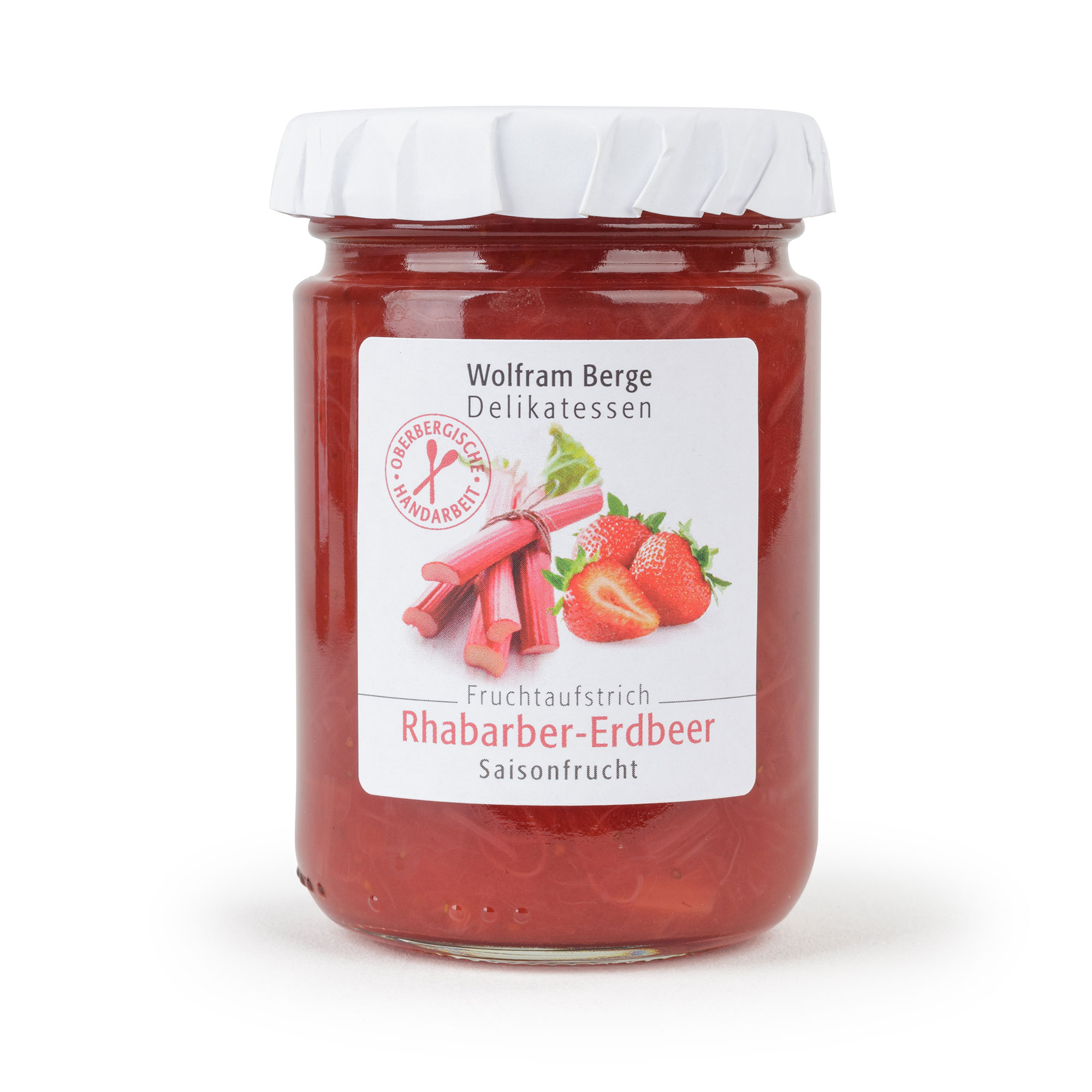 Rhabarber-Erdbeer Fruchtaufstrich mit sizilianischem Blutorangensaft