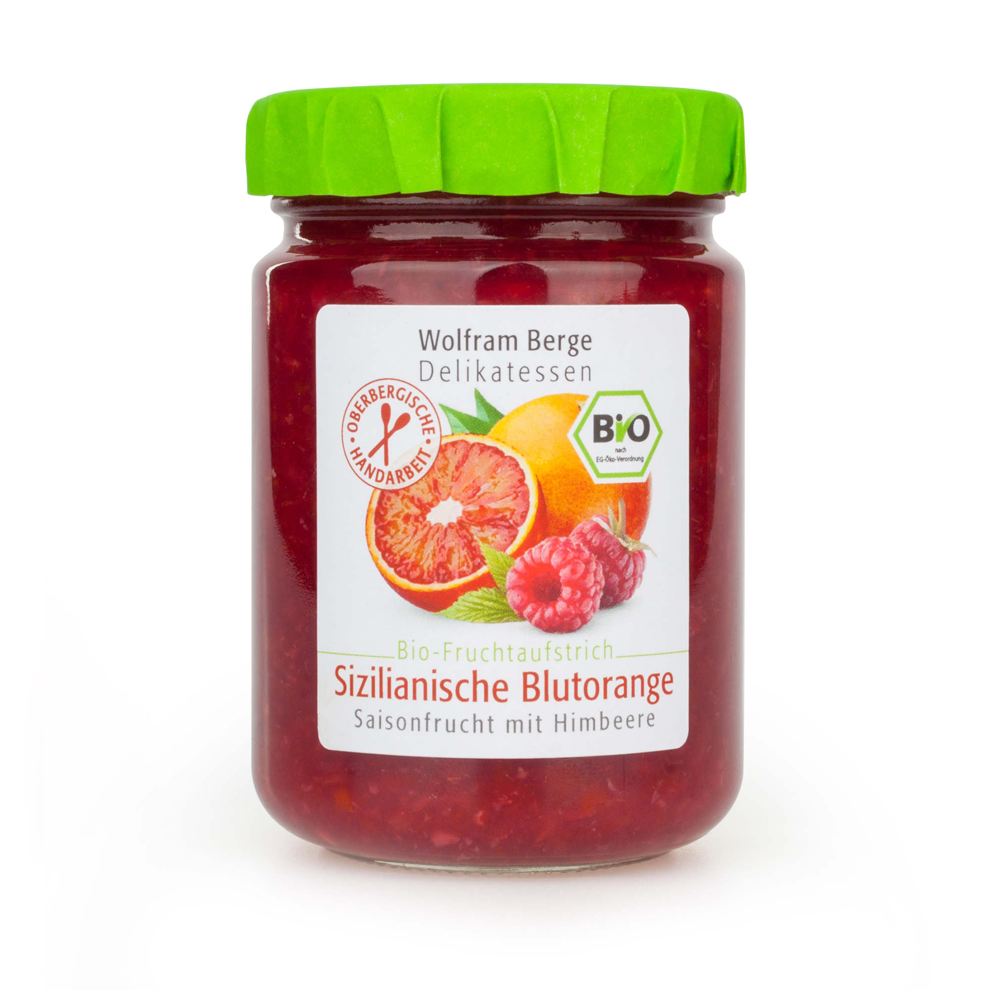 BIO2003 Bio Sizilianische Blutorange Fruchtaufstrich mit Himbeere