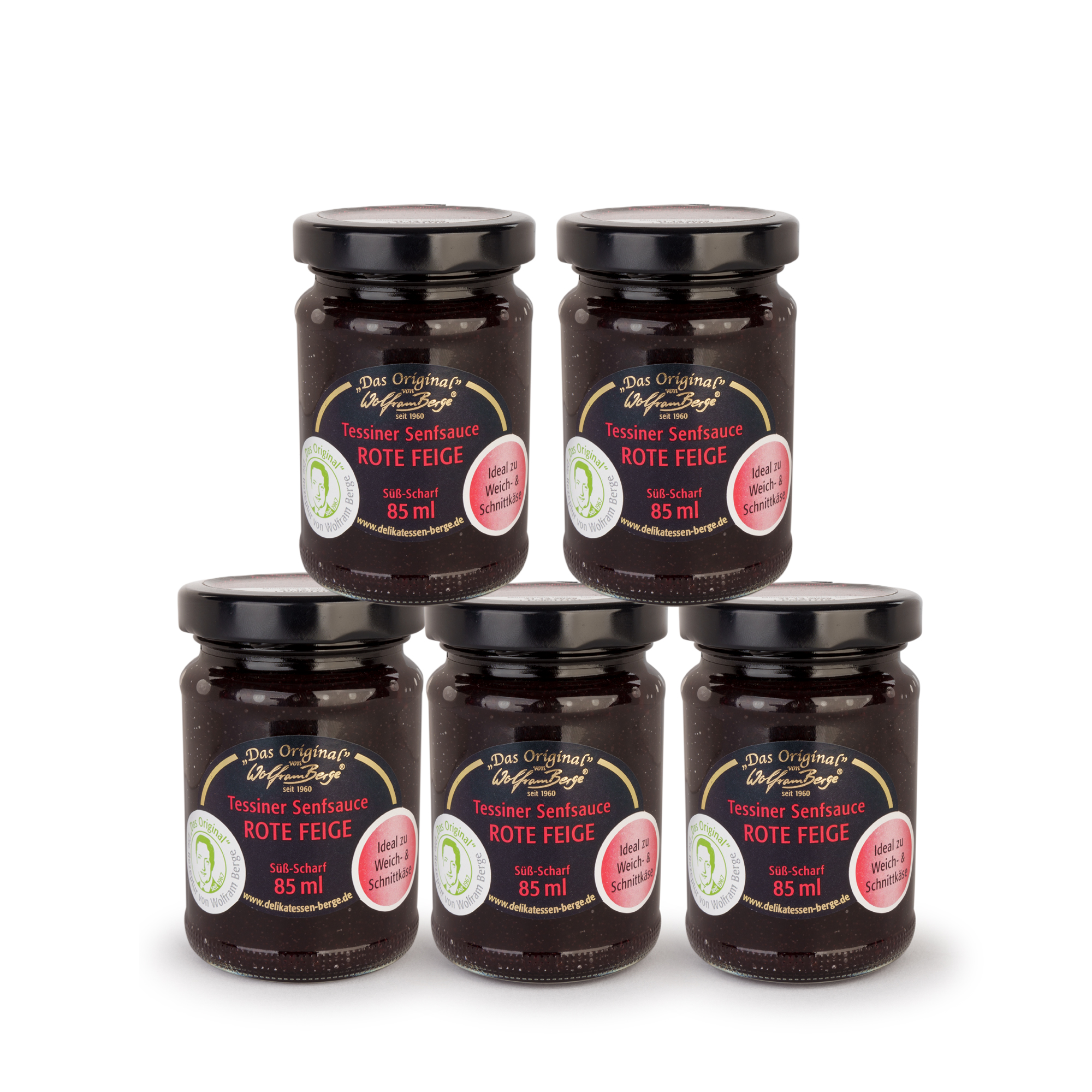 5er Bundle Original Tessiner Senfsauce Rote Feige 5er Bundle Original Tessiner Senfsauce Rote Feige