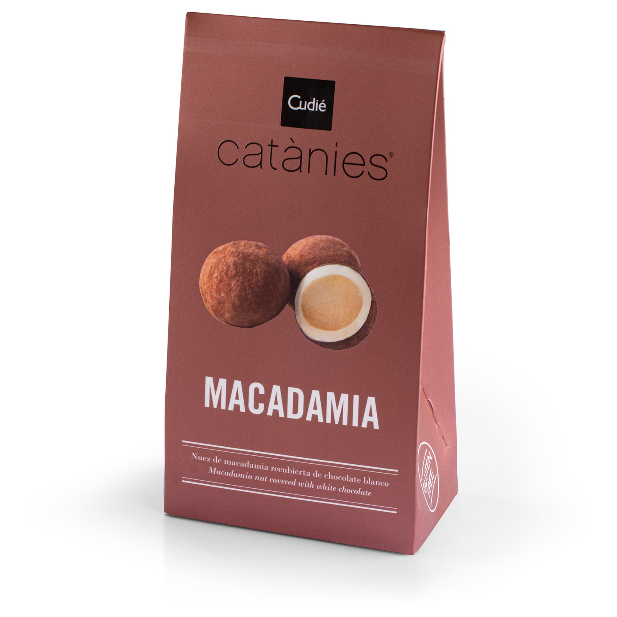 Macadamianüsse mit weißer Schokolade & Kakaopulver Macadamianüsse mit weißer Schokolade & Kakaopulver