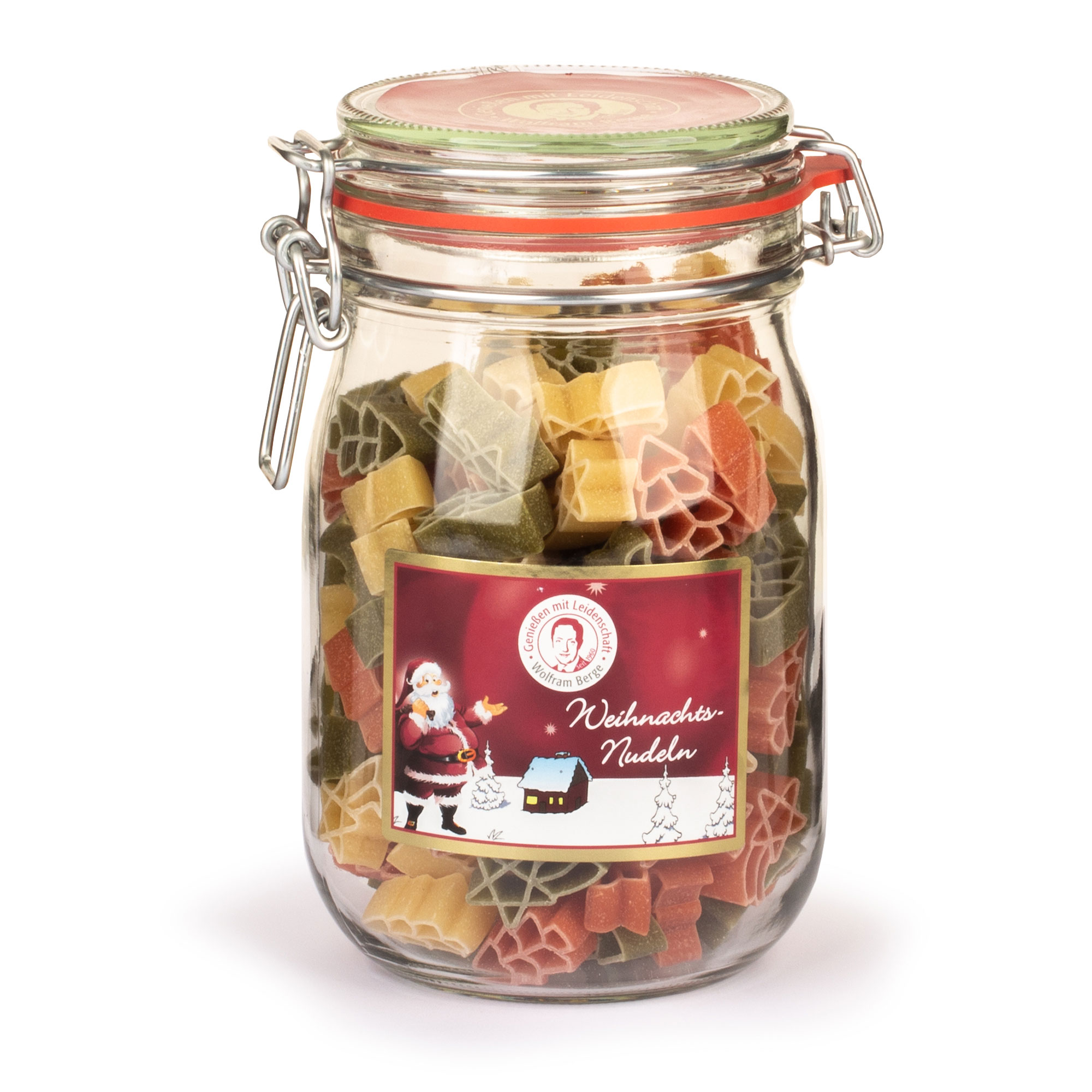 29060001 Weihnachtsnudeln im Glas "Sterne & Tannenbäume"