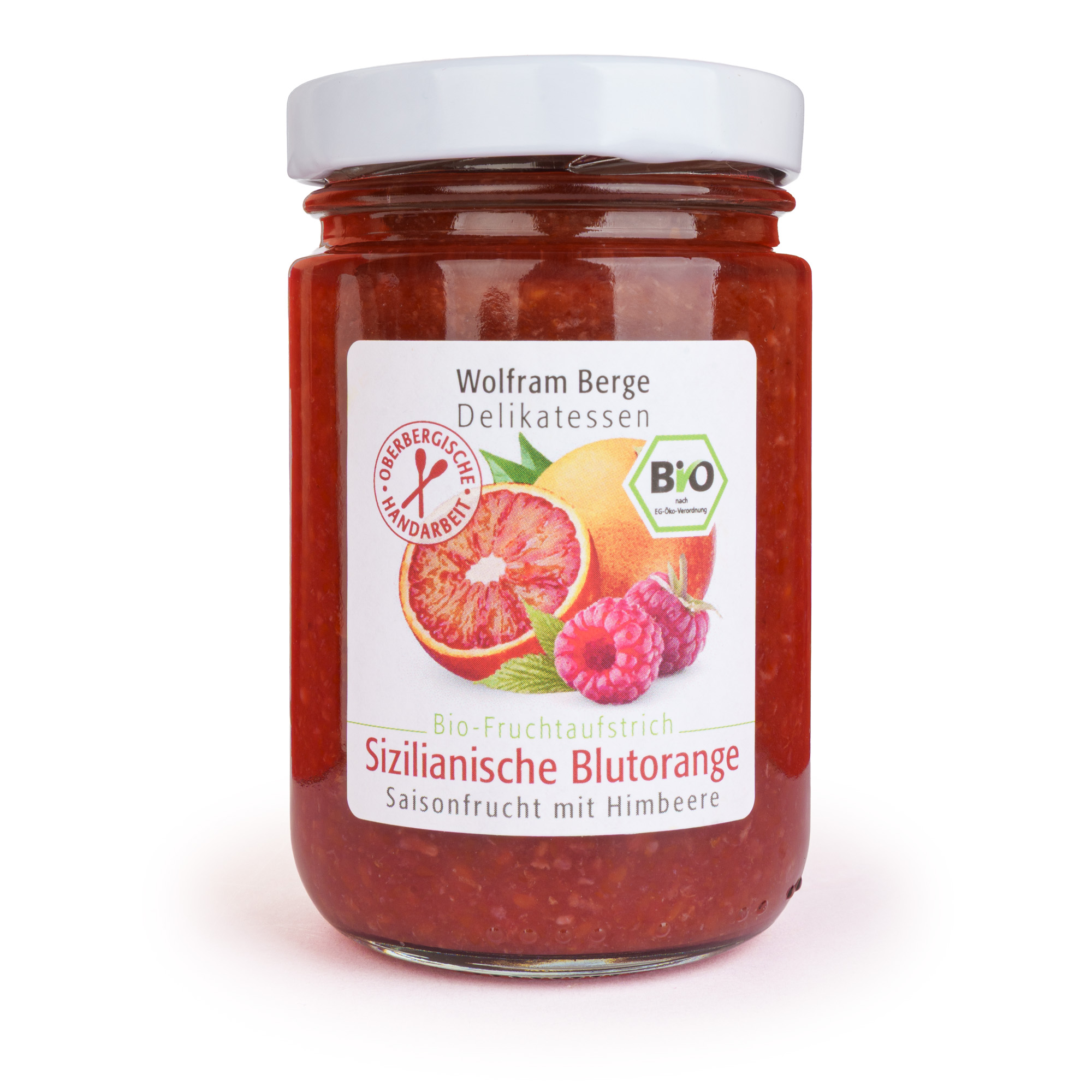 Bio Sizilianische Blutorange Fruchtaufstrich mit Himbeere