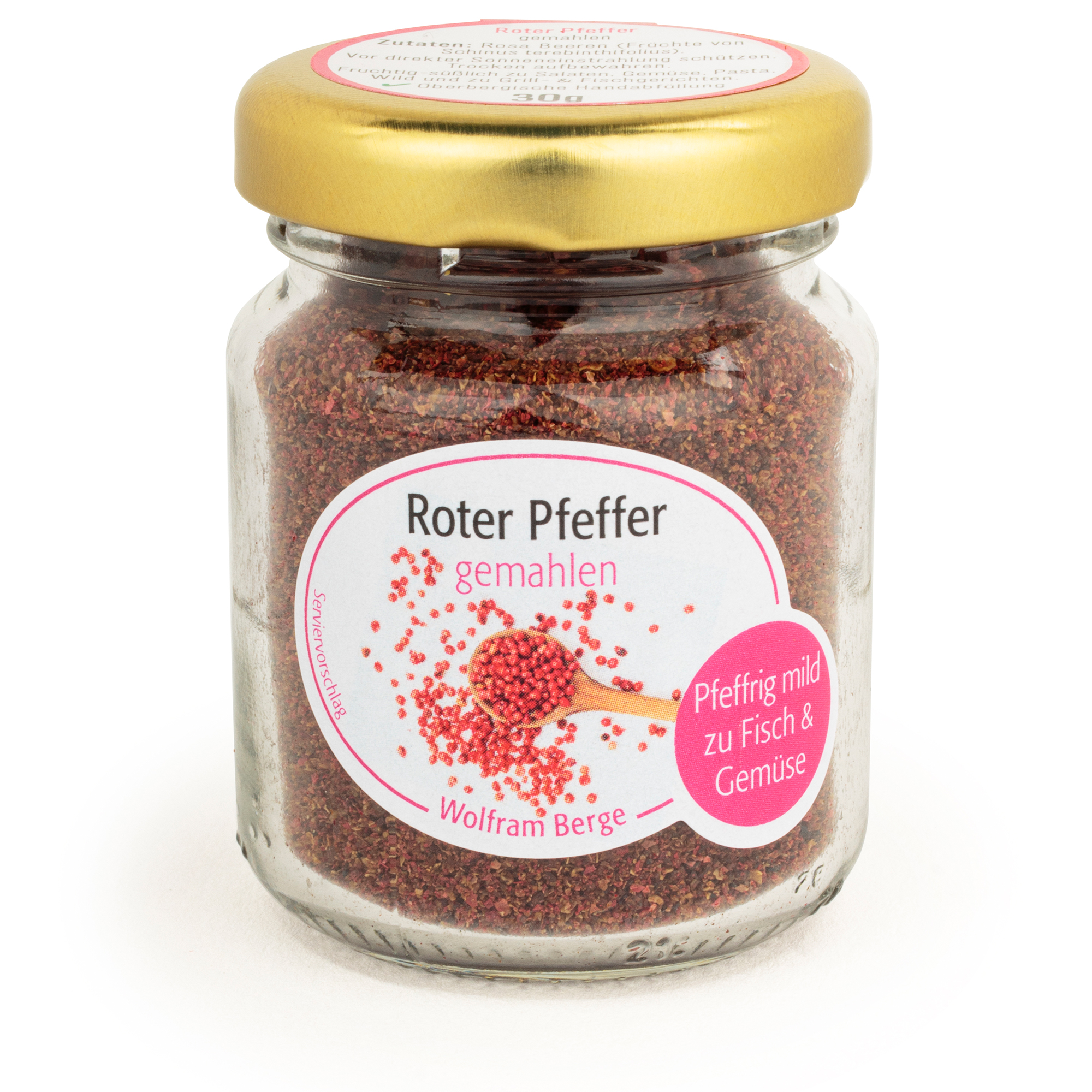 Roter Pfeffer gemahlen