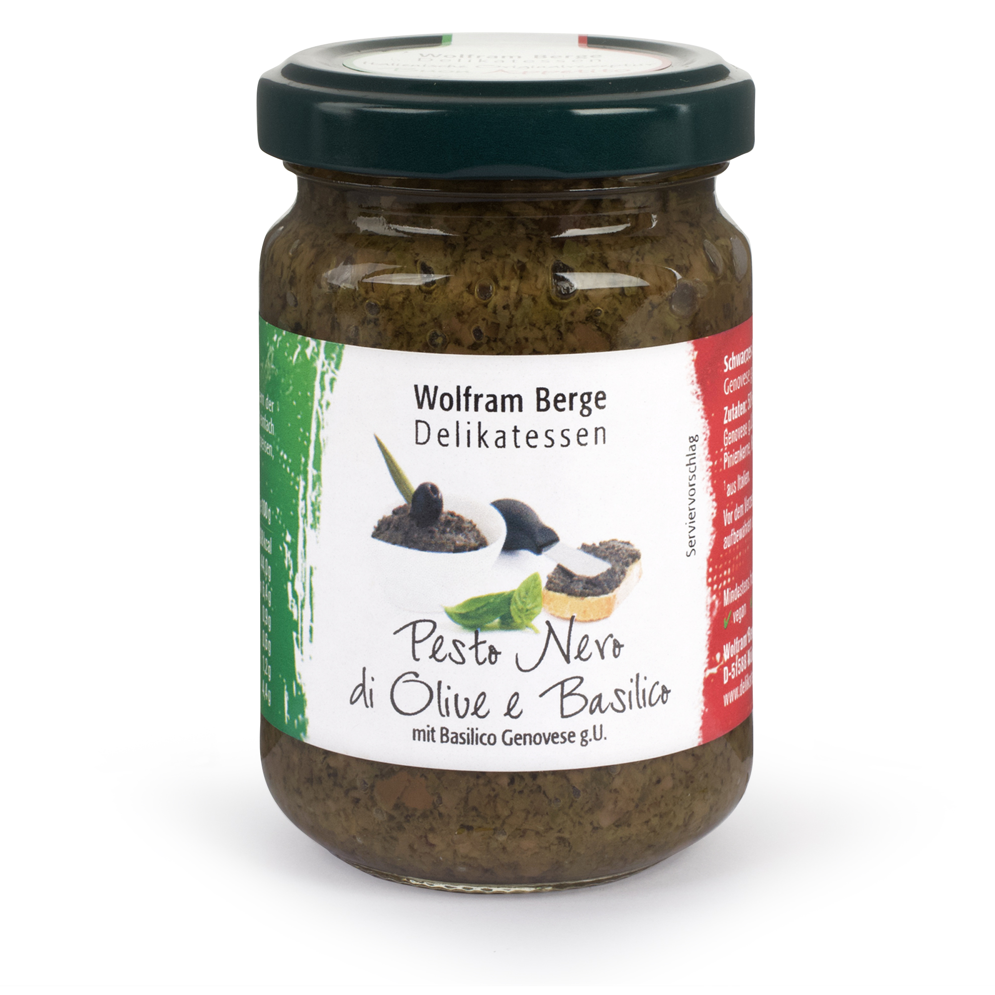 Pesto Nero di Olive e Basilico