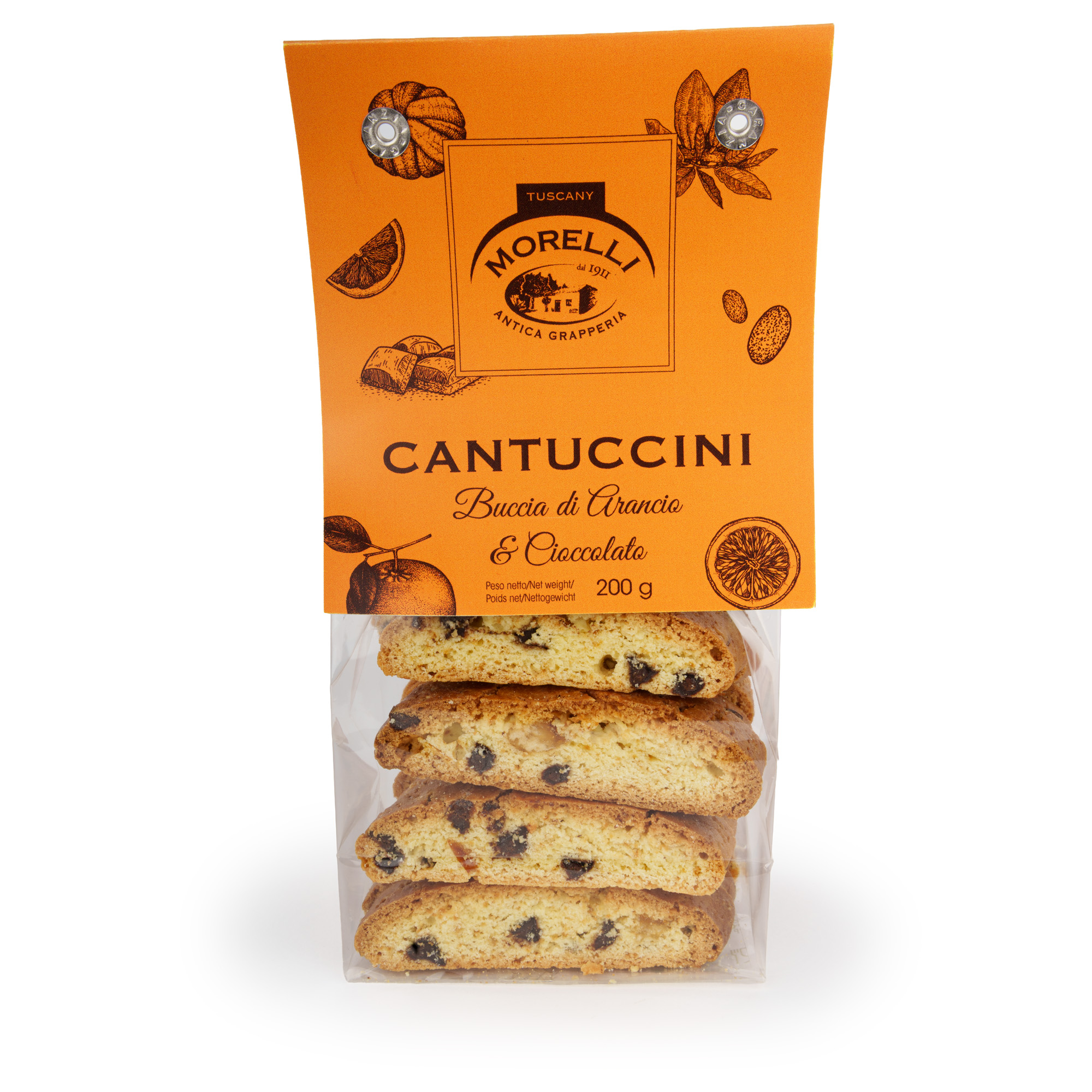 Cantuccini Bucce di Arancia e Cioccolato - Gebackene Kekse mit Schokolade & Orange